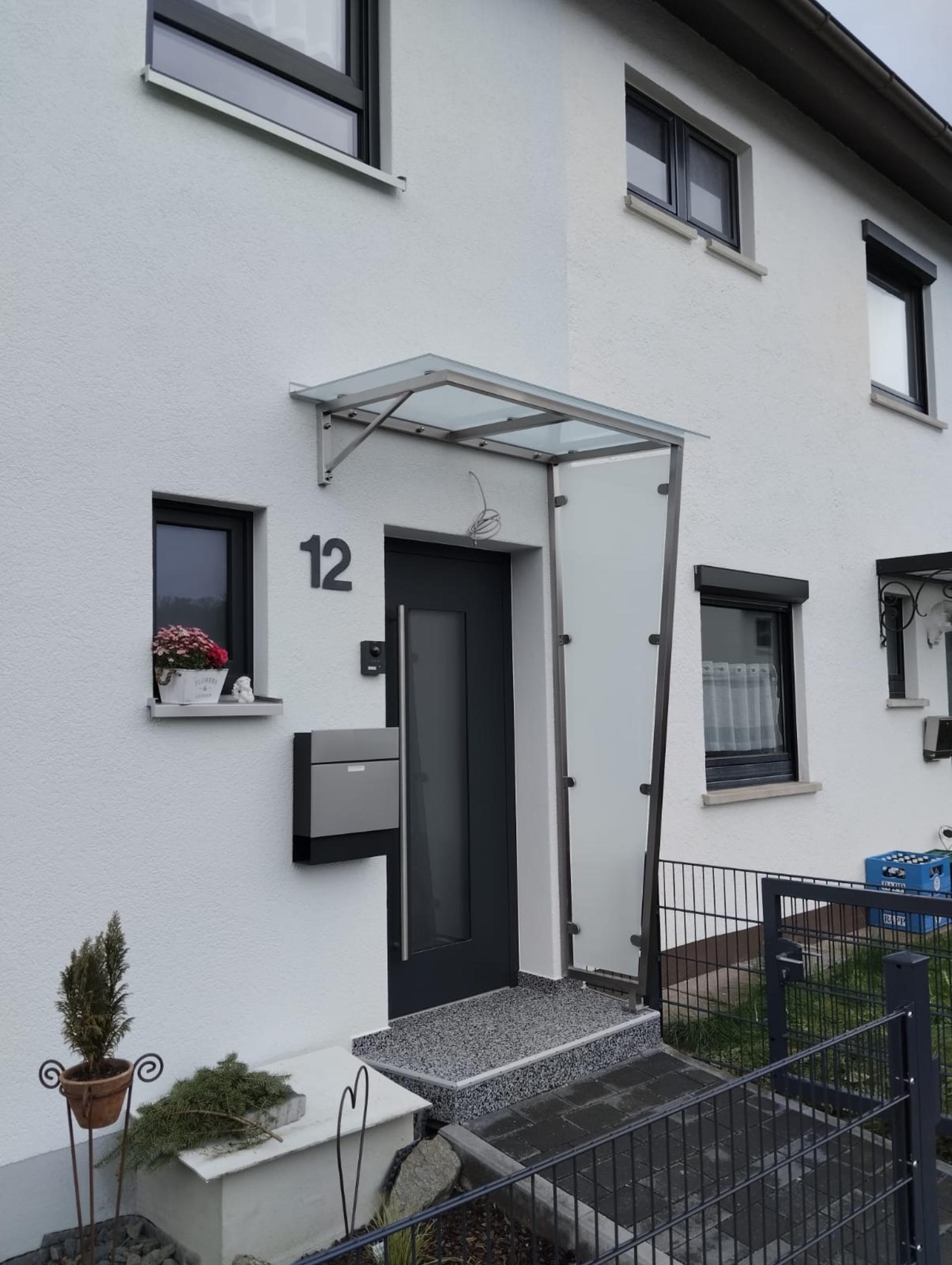 Edelstahl Vordach 8 Edelstahl Vordach 8